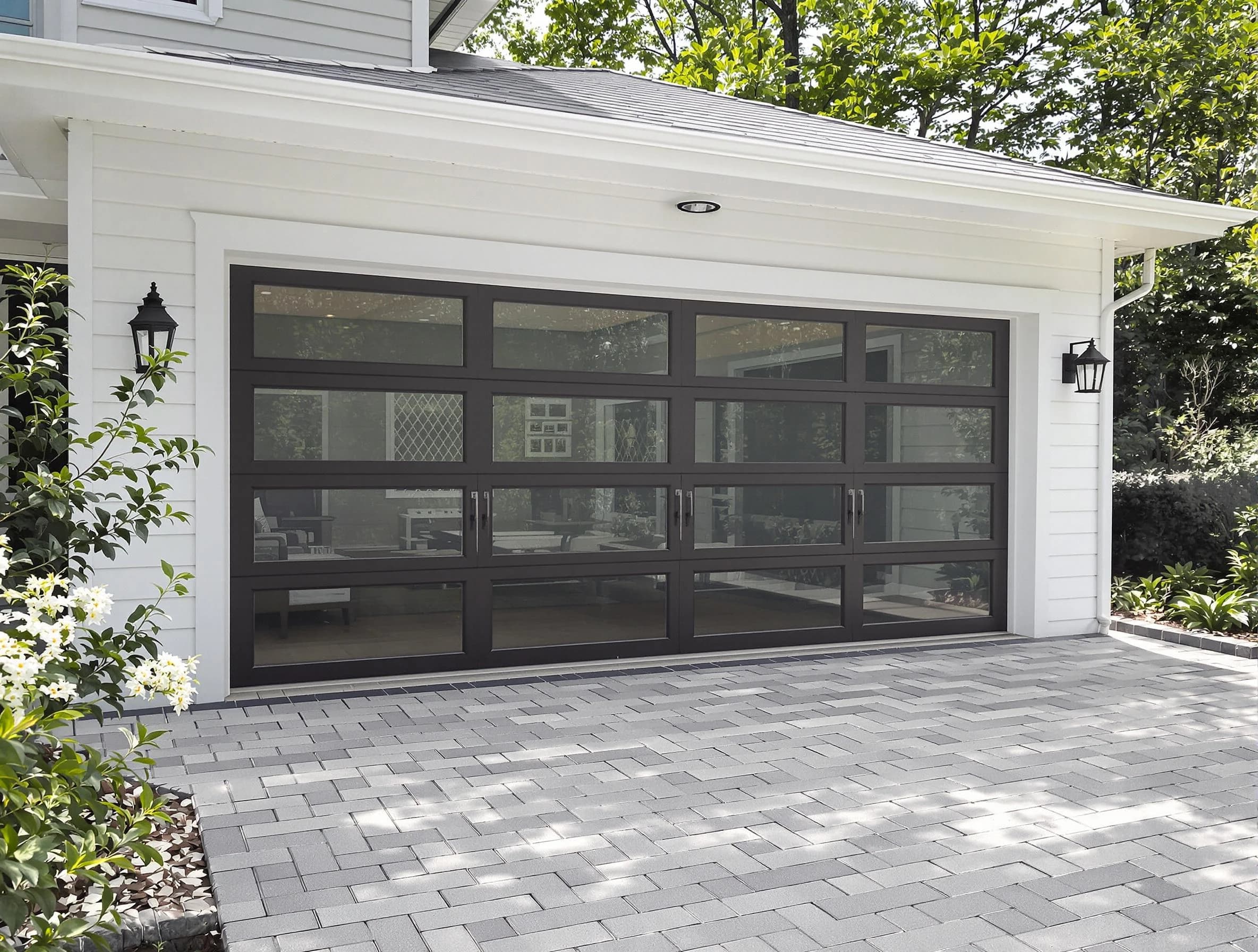 Highlands Ranch Garage Door Repair design specialist presenting custom garage door options to Highlands Ranch homeowner