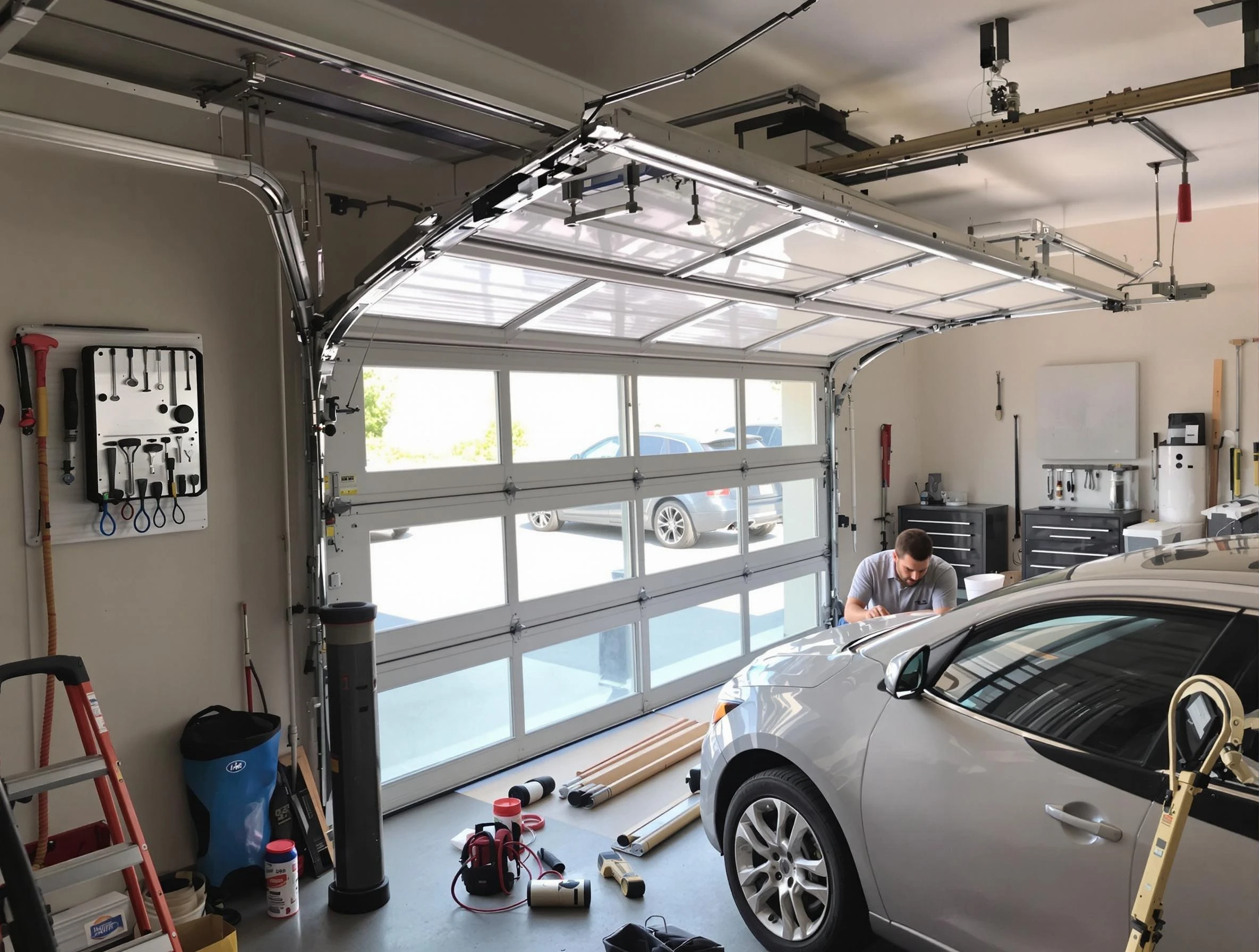 Garage door noise reduction service by Highlands Ranch Garage Door Repair in Highlands Ranch